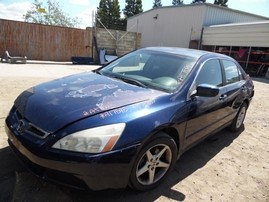2003 HONDA ACCORD LX BLUE 4DR 2.4L VTEC AT A17595